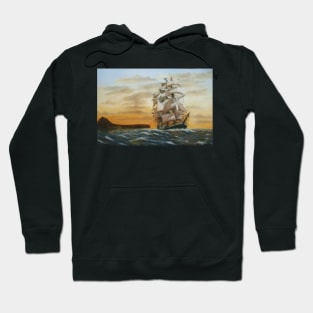 SQUARE RIGGED SHIP LEAVING JAVEA SPAIN Hoodie